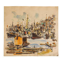 Vintage Ballard fishing boats