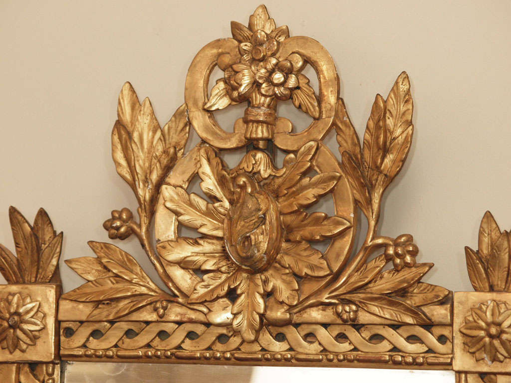 Giltwood Mirror with Cartouche