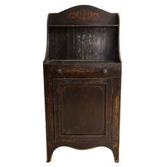 Small Continental Cabinet with Original Paint