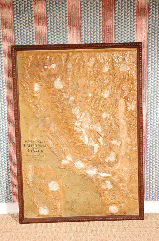 Relief Map of California and Nevada