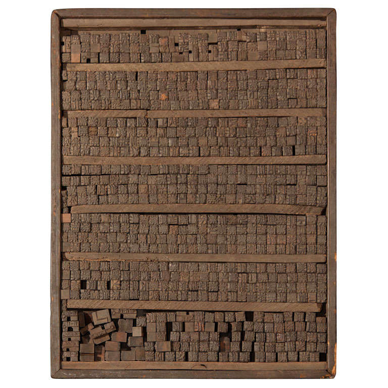 Chinese Movable Type Woodblock Printing Set