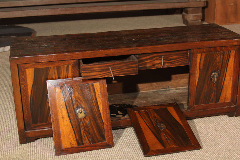 Korean Persimmon Wood Document Chest For Sale 4