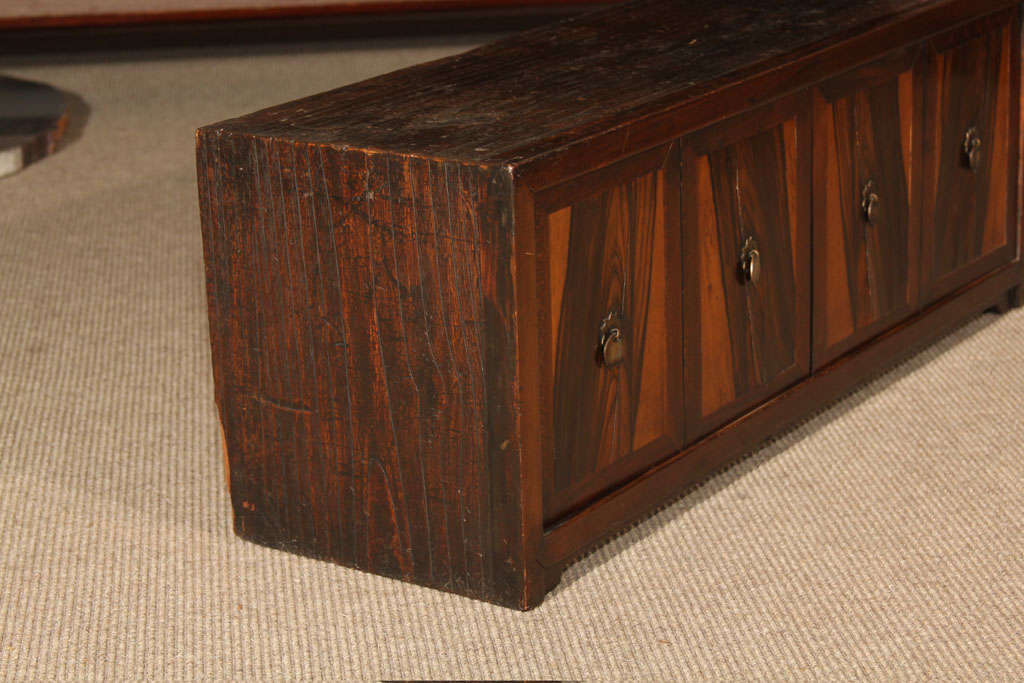 Korean Persimmon Wood Document Chest For Sale 5