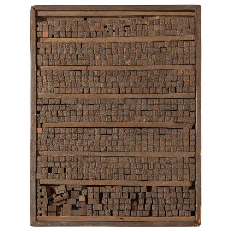 Chinese Movable Type Woodblock Printing Set at 1stDibs