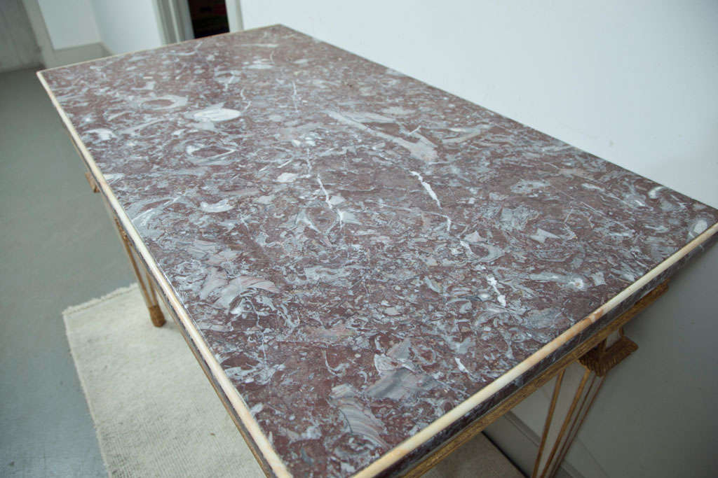 Table console italienne avec plateau en marbre Neuf - En vente à Woodbury, CT
