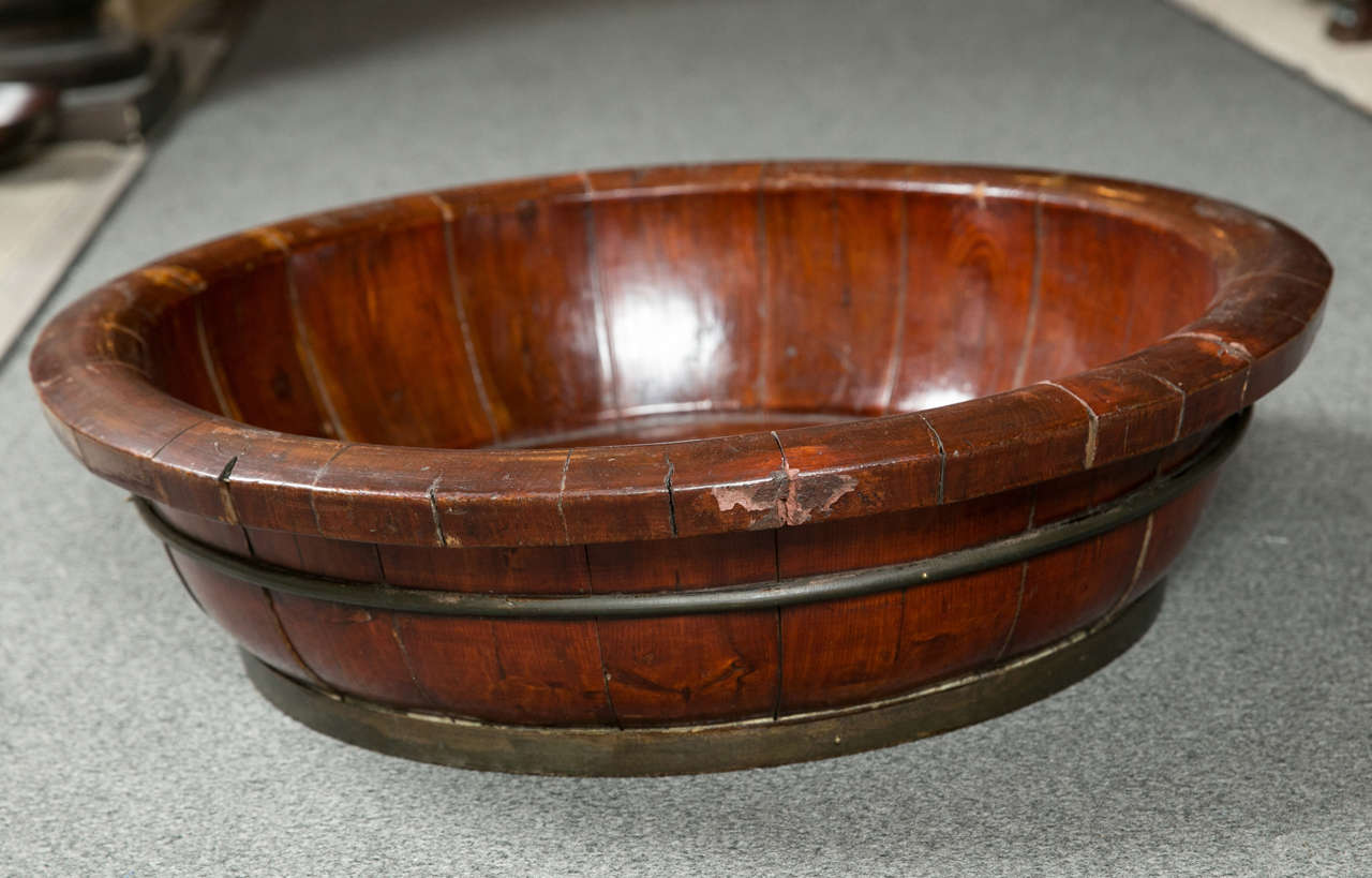 Chinese, hardwood bowl.