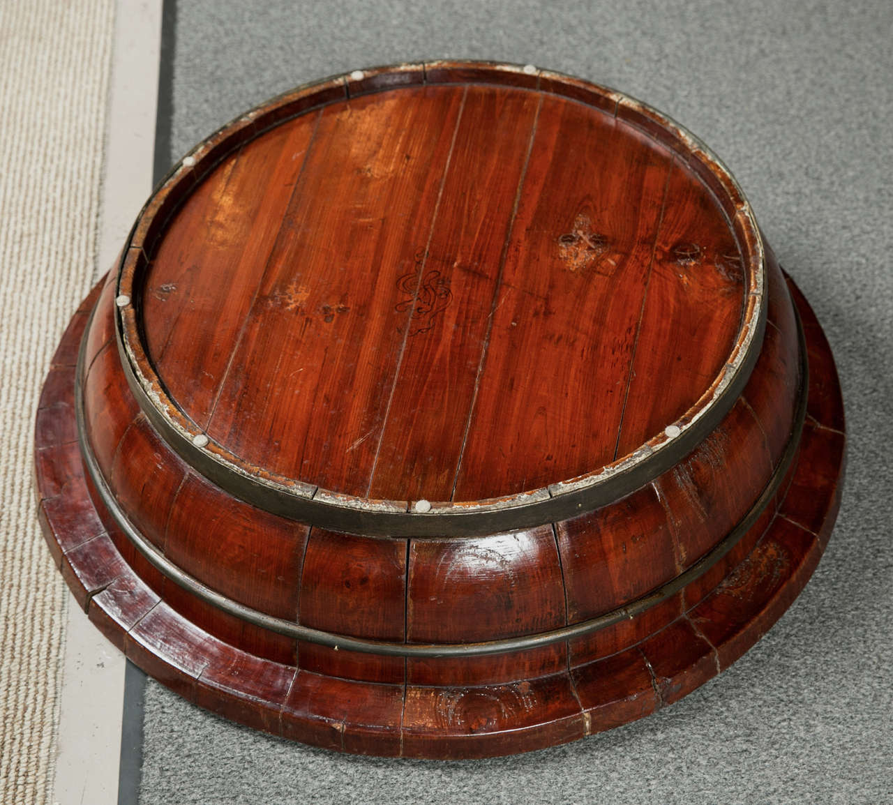 Late 19th Century Hardwood Chinese Bowl For Sale