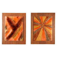 Mid-Century Resin Panels