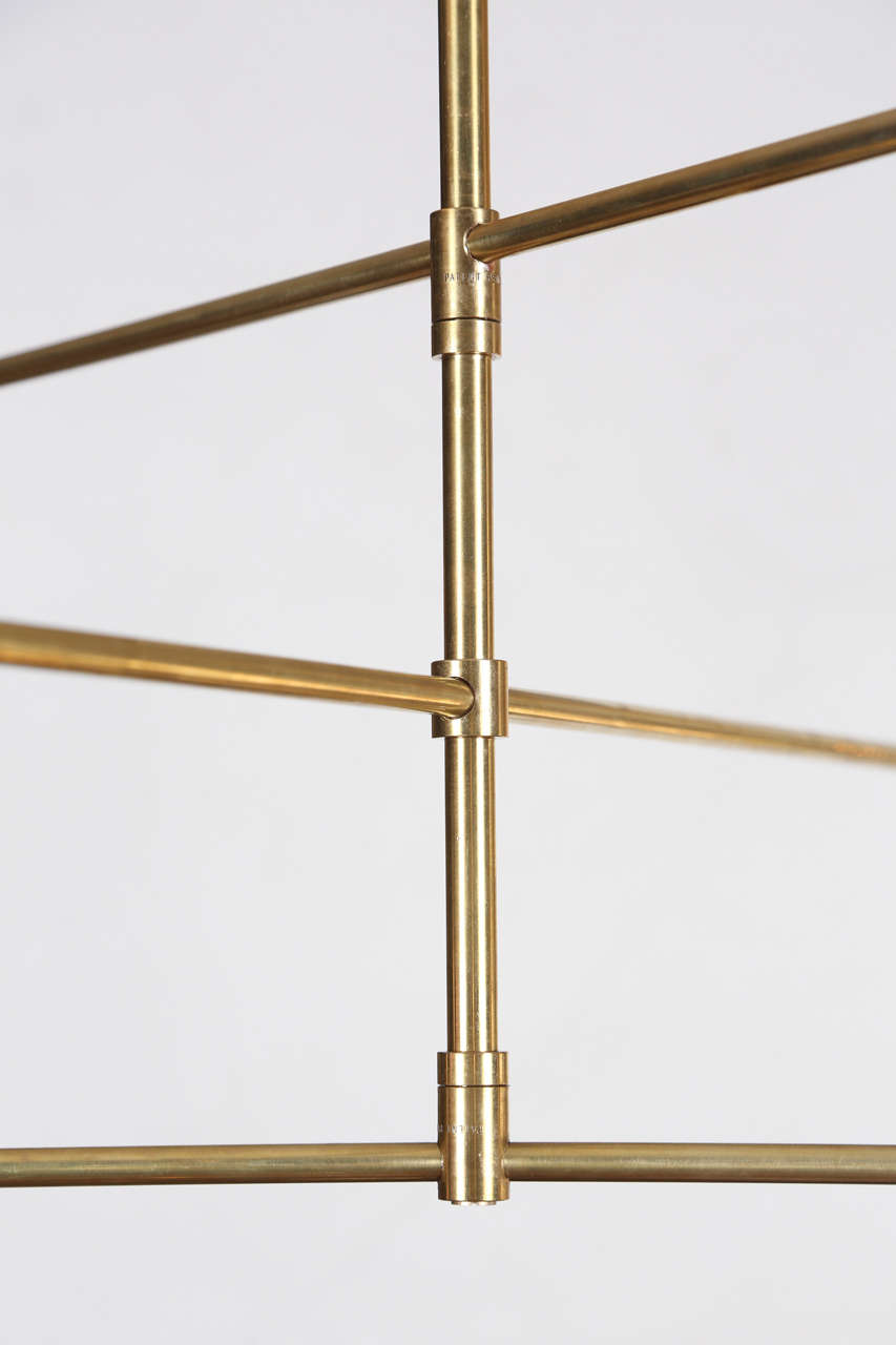 Atomium Brass Pendant In Excellent Condition For Sale In South Pasadena, CA