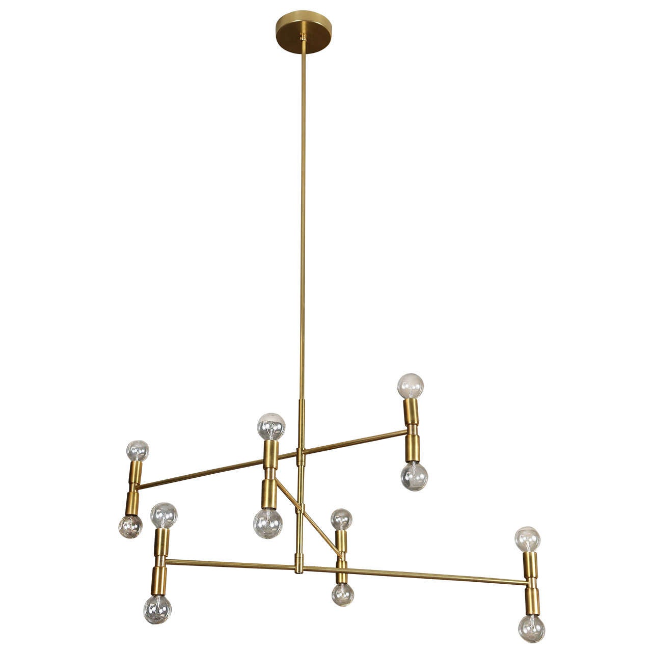 Atomium Brass Pendant For Sale