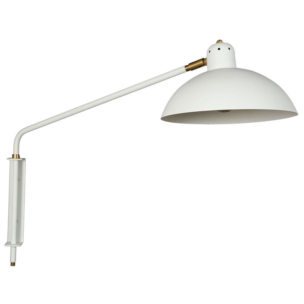 Waldorf Wall Lamp in White For Sale