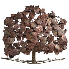 Beautiful Tree Wall Sculpture by Curtis Jere