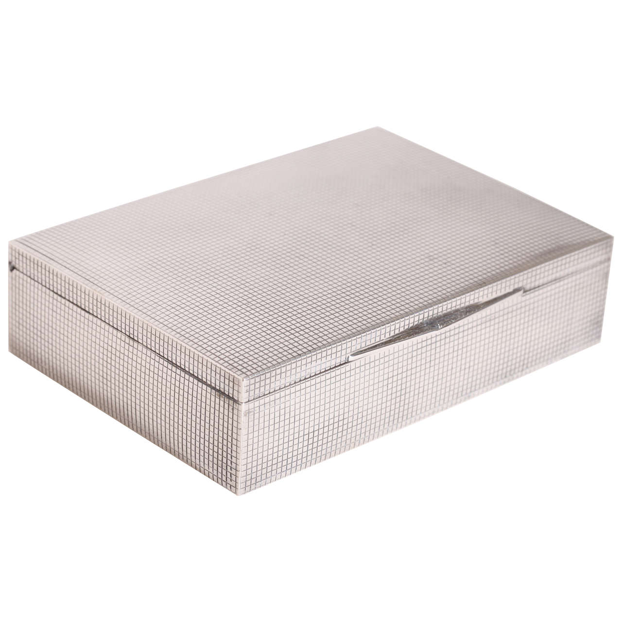 Czechcholslavakian Art Deco Silver Table Box For Sale