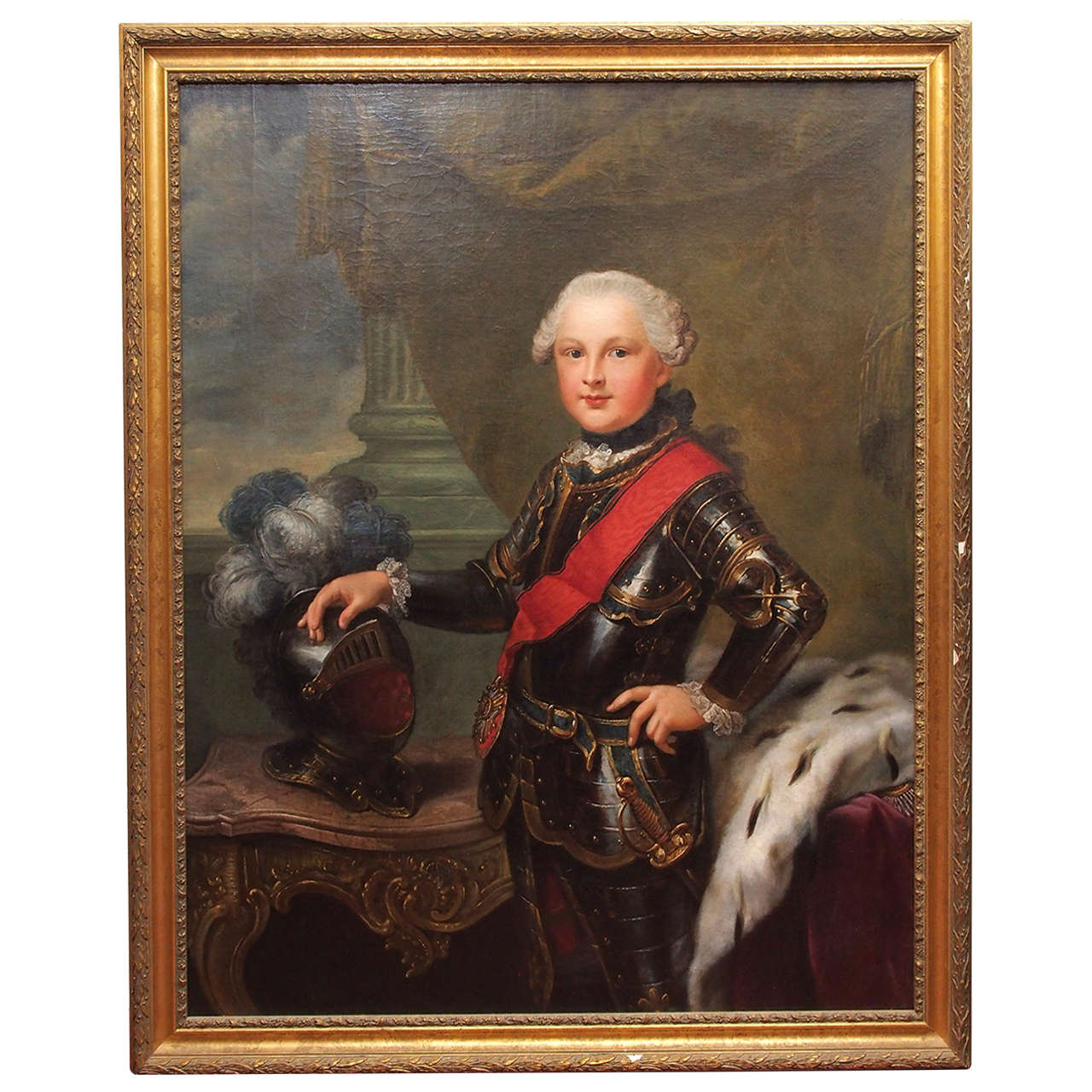 18th Century Oil on Canvas of French Boy in Armor at 1stDibs | 18th ...