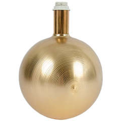 Italian Brass Globe Table Lamp