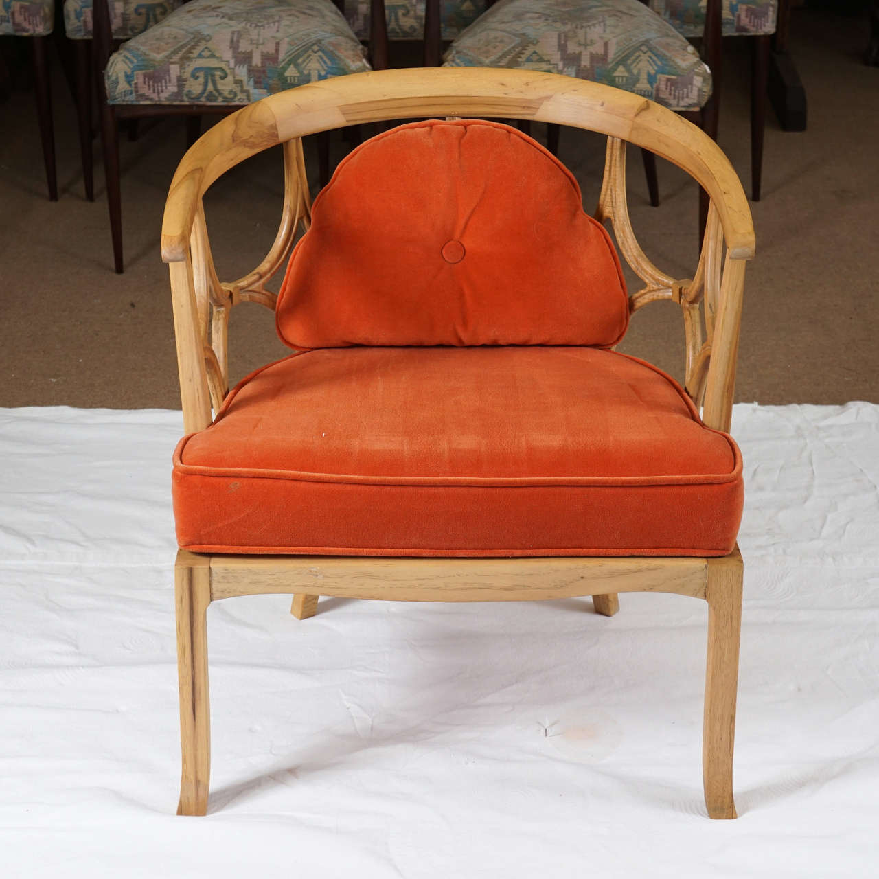 Pair Of Mid Century Modern Chairs After Dorothy Draper For Sale At
