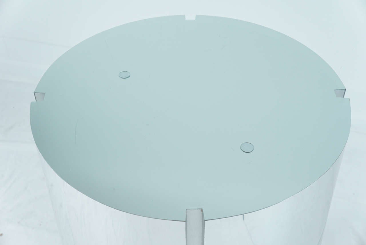 Mid-Century Modern C jere chrome round center table