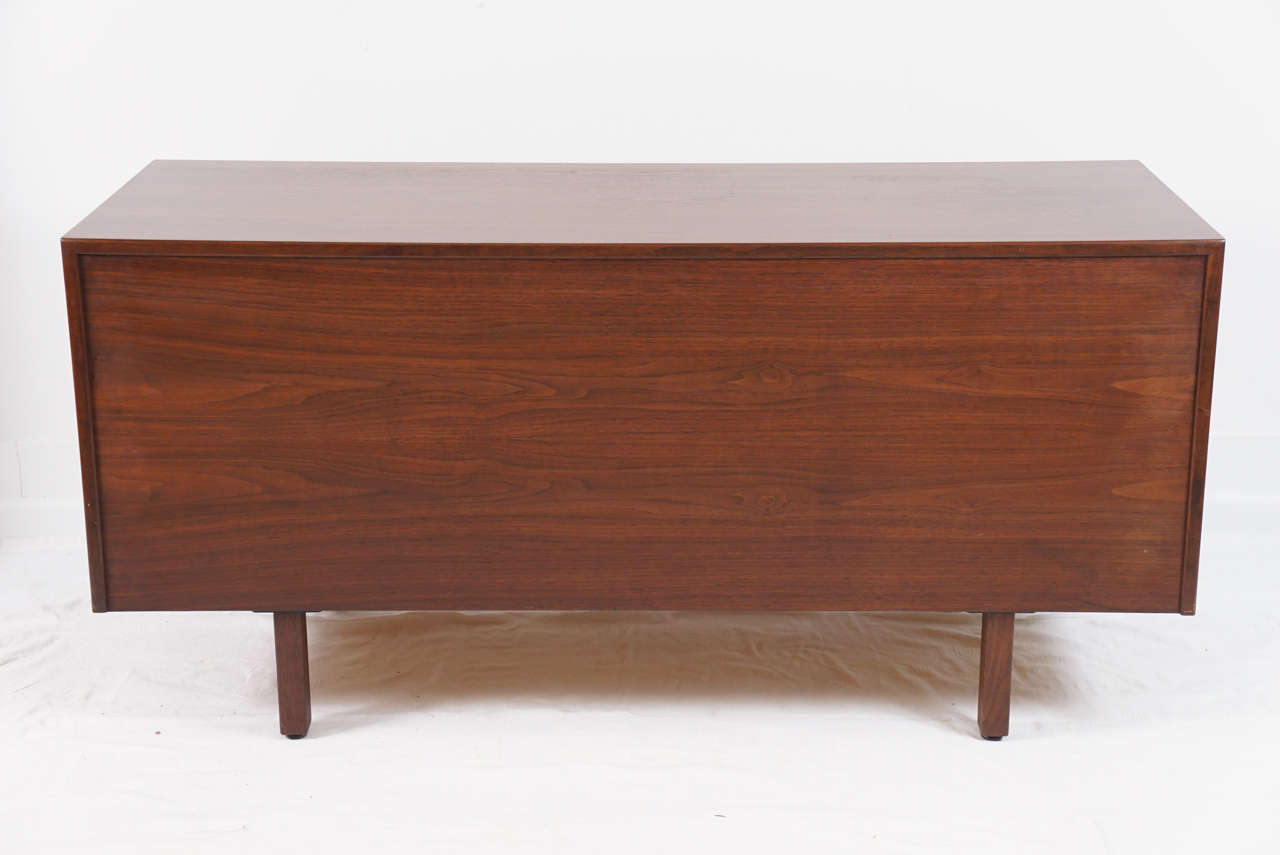 Wood mid century modern Jens Risom Design teak cabinet
