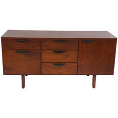 mid century modern Jens Risom Design teak cabinet 12