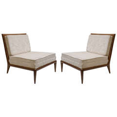 mid century slipper chairs after Gibbings or McCobb