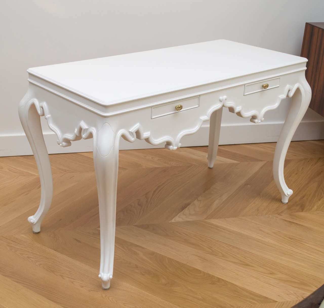 Italian Lacquered Partners Desk For Sale 3