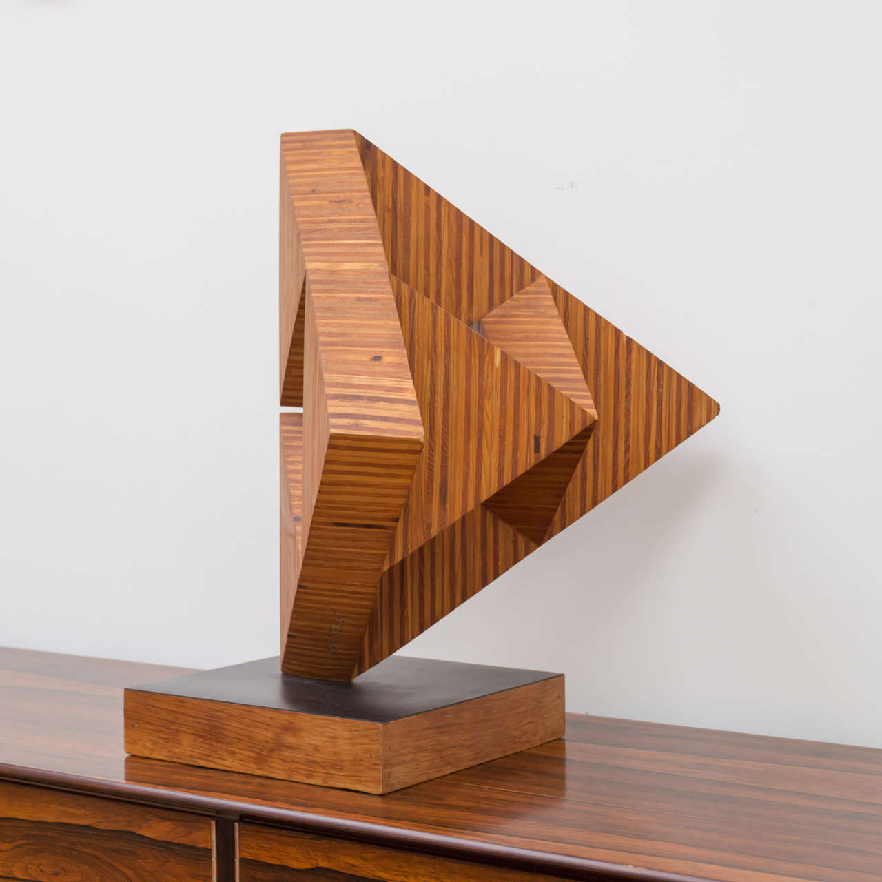 Late 20th Century Ray Sells Wood Sculpture