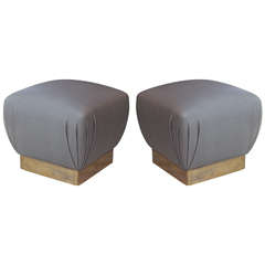 Pair of Marge Carson Ottomans
