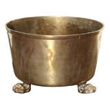English Brass Tri-Footed Planter