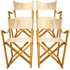 Set Of 4 Mogens Koch 'folding Chairs'