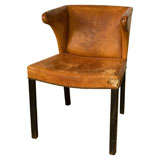 A Frits Henningsen Cognac Leather Chair Ca 1930