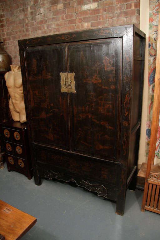 Elmwood Painted Wedding Cabinet For Sale 2