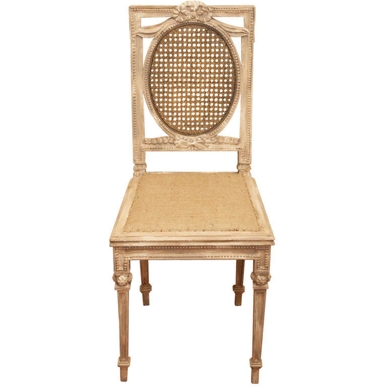 19th c. Painted Louis XVI Chair