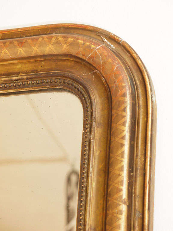 19th Century Magnificent 19th c. French Louis Philippe Mirror (4 ft. 9 in.)
