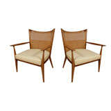 Paul McCobb for Directional Caned back Club Chairs