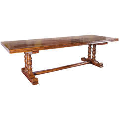 Vintage Louis XIII Walnut Farm Table from the Pyrennees