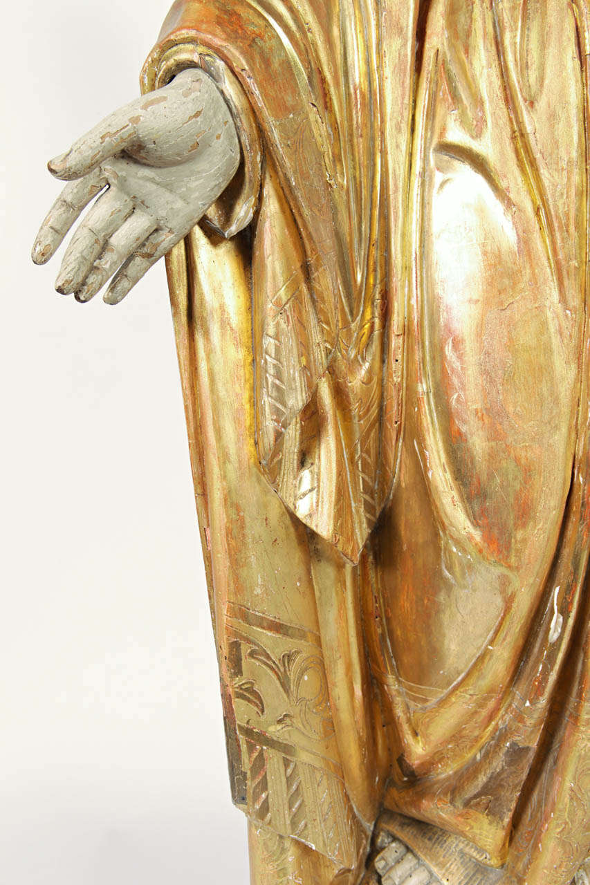 18th Century Carved Statue of the Virgin Mary 1