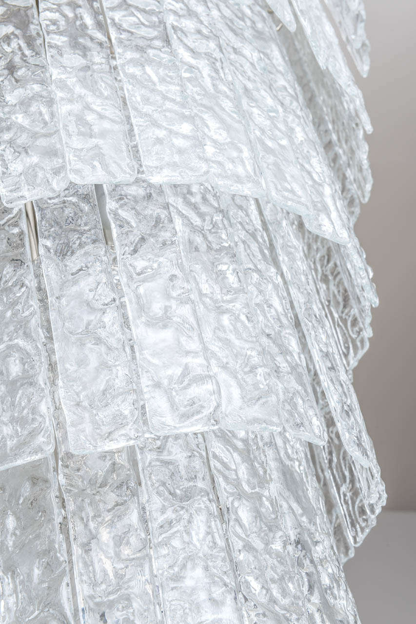 Italian Large Six-Tier Murano Glass Chandelier, 1970s