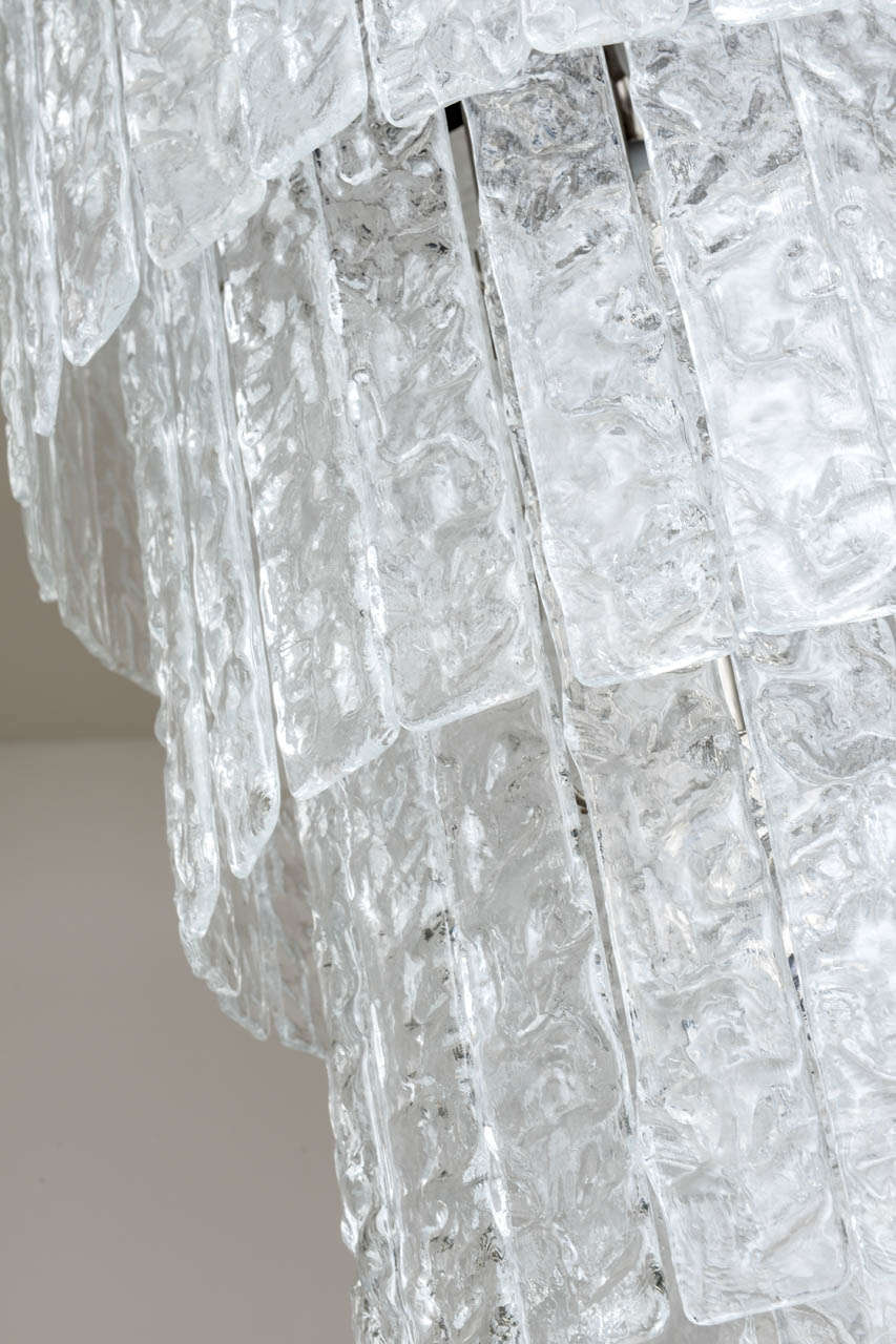 Large Six-Tier Murano Glass Chandelier, 1970s 1