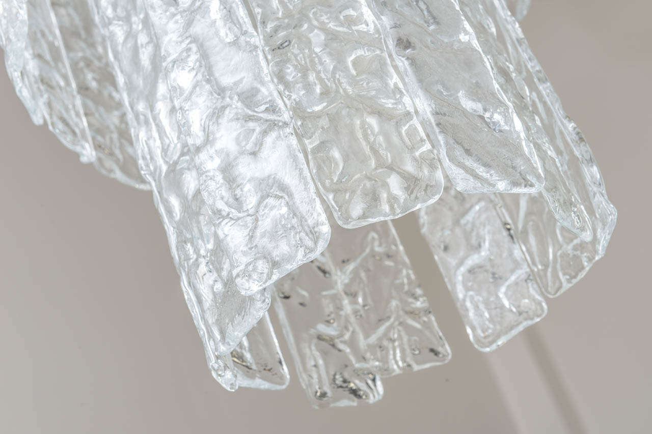 Large Six-Tier Murano Glass Chandelier, 1970s 2