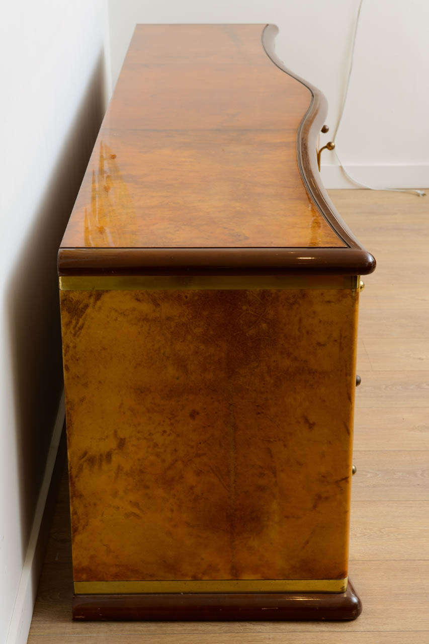 Rare Goatskin Chest of Drawers by Luciano Frigerio 4