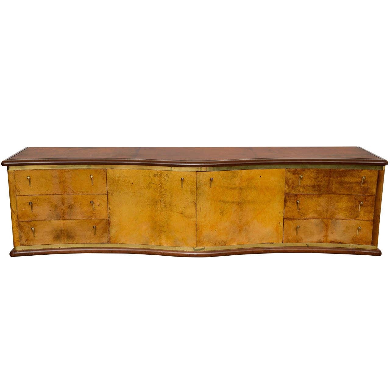 Rare Goatskin Chest of Drawers by Luciano Frigerio