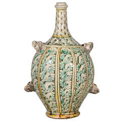 19th Century Glazed Italian Pottery Jug