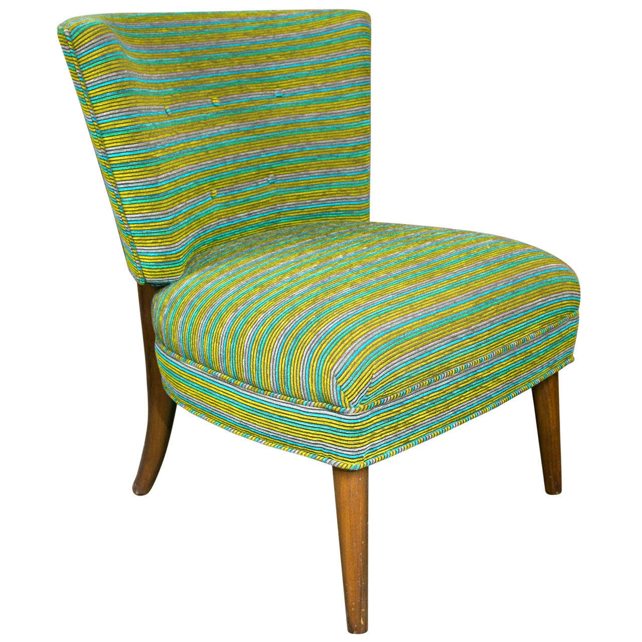 Midcentury Modern Slipper Chair For Sale
