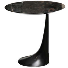 "Guéridon Substance" Black Beauty Stone Side Table by Hervé van der Straeten 3
