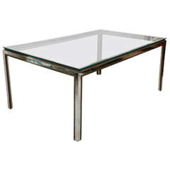 1970s Italian Dining Table in the Style of Willy Rizzo