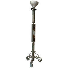 Rare Mid Century Italian Floor Standing Lamp By Poliarte Murano