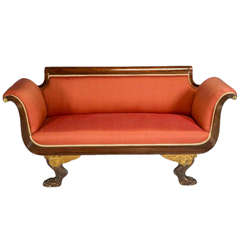 Important Parcel Gilt Duncan Phyfe Settee, New York, circa 1816 2