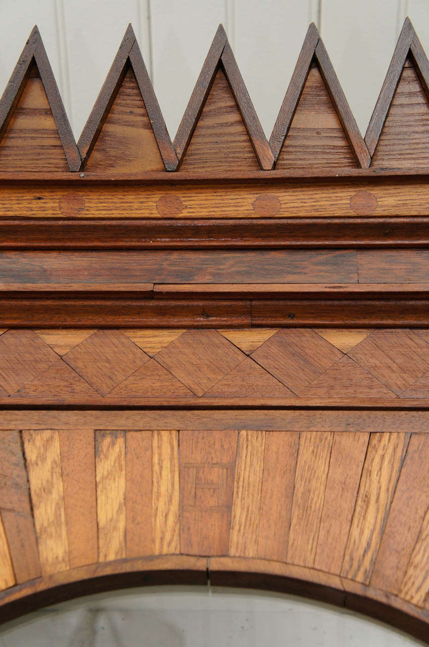 19th Century Exceptional Parquetry Cabinet of Large Size, Signed