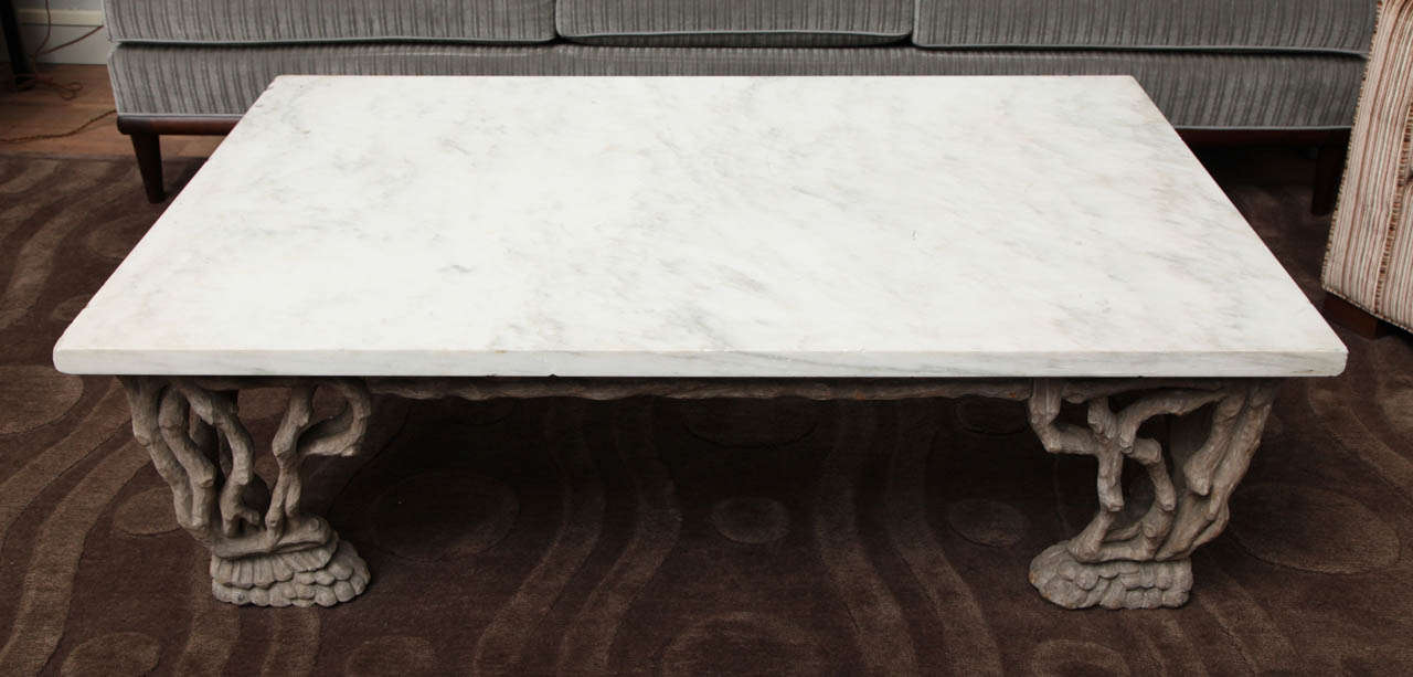 Handmade Marble Coffee Table at 1stdibs