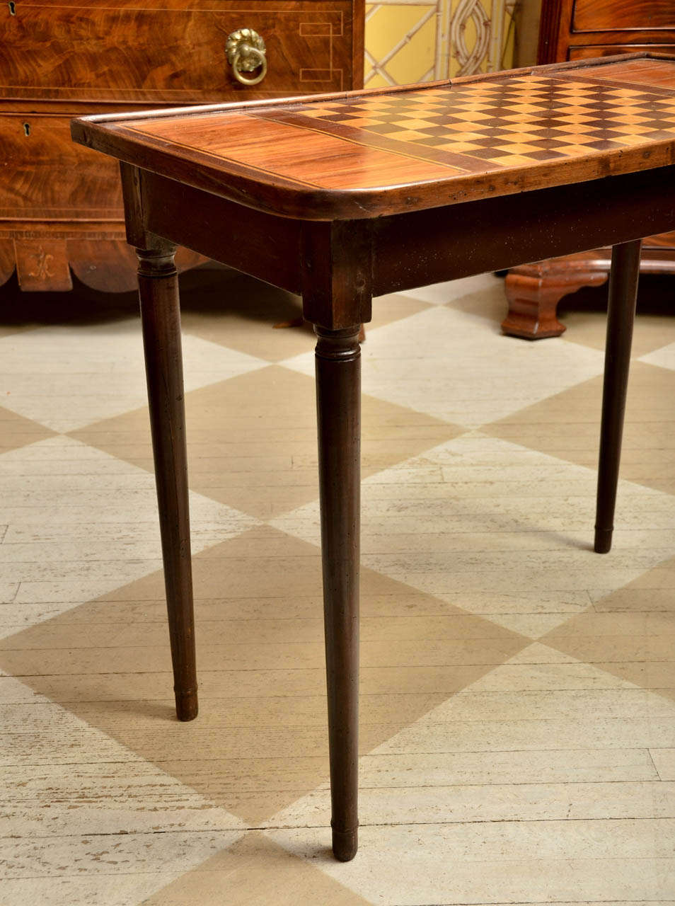 Mahogany 19th Century English Game Table For Sale